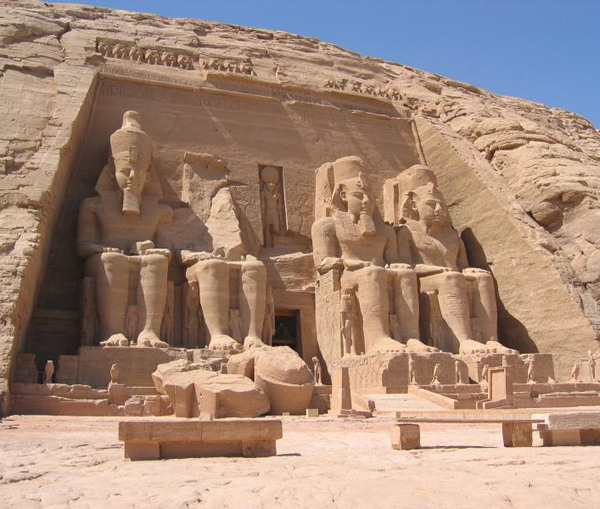 Temple d'Abou Simbel en Egypte